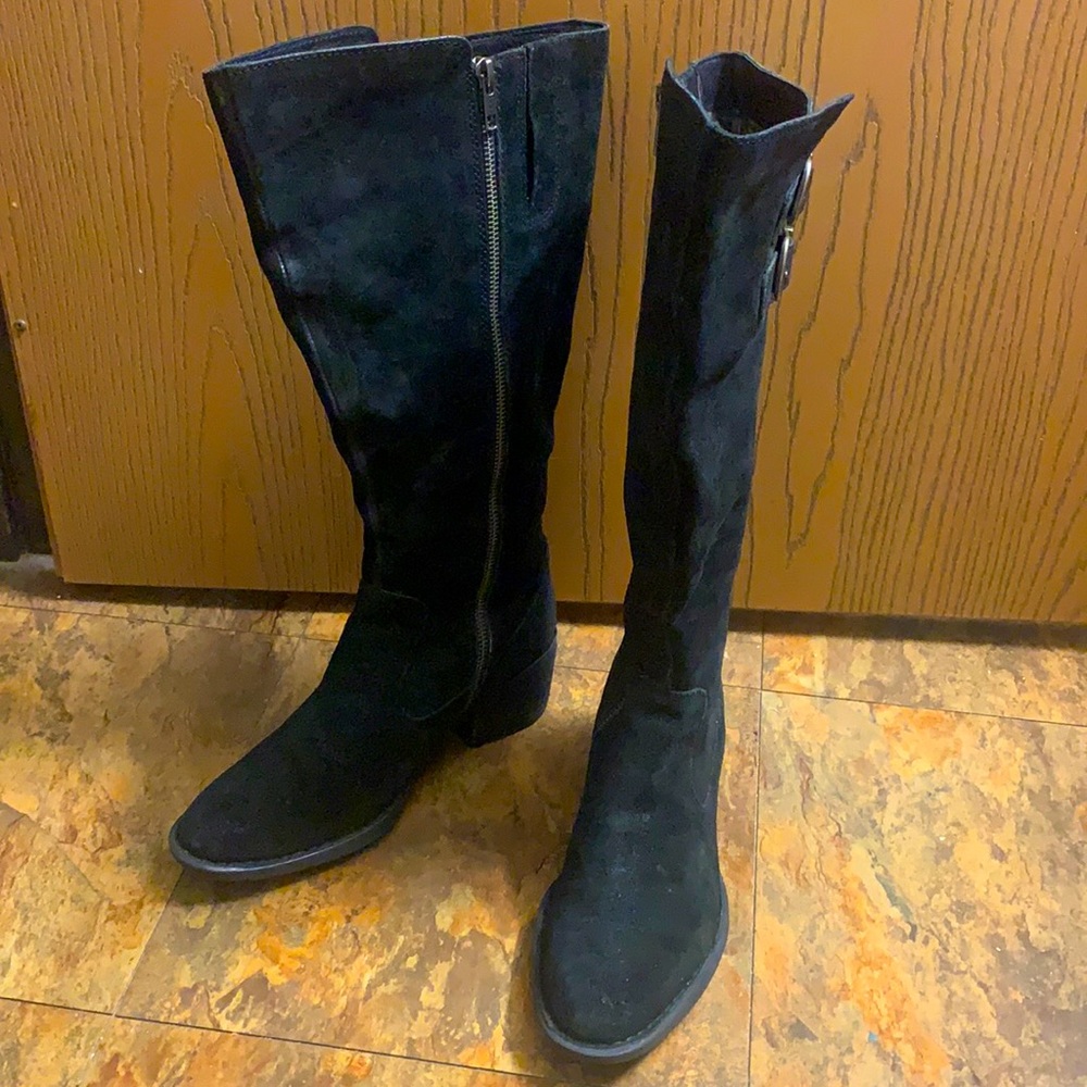 Born Shoes “Basil” Suede Leather Knee High Boot